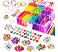 LUZOON 12000+ Elastique Bracelet Enfant Kit XXL, 30 Couleurs Loom Bands Enfant Bricolage Élastique avec Boite de Rangement Cadeau pour Fille Garçon (Violet)