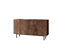 LUZZILE Sapateira Table de Rangement d'Entrée Ménagère 120 cm Couleur Noyer, Meuble Vintage Adapté au Couloir, Entrée, Chambre etc Armoire à Chaussures(160x40x90cm)