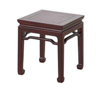 LUZZILE Tabouret Court Tabouret carré de Salle d'étude Style Chinois en Bois Massif, Tabouret à Manger, Bas, Chaussures