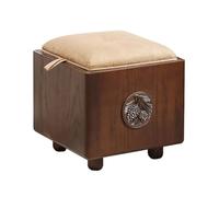 LUZZILE Tabouret Court Tabouret de Rangement Multifonctionnel, Tabouret pouvant s'asseoir sur Une boîte en Bois Massif, à Langer for Chaussures