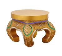 LUZZILE Tabouret Court Tabouret en Bois Massif Fait Main de Style Chinois, Tabouret à Langer, Bas, Meuble Club, Table Basse, Petit(S)