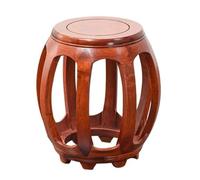 LUZZILE Tabouret Court Tabouret Tambour Rond de décoration d'appartement, Tabouret Style Chinois, en Bois Massif, à Chaussures