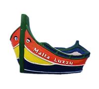 Luzzu Malta Magnet Résine 3D City Trip Voyage Collection Souvenir Autocollant
