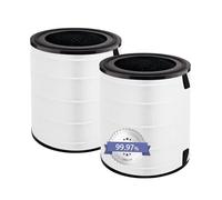 Lv-H133 Lot de 2 filtres de rechange compatibles avec purificateur d'air LEVOIT LV-H133, filtre HEPA 3 en 1 H13 et filtre à charbon actif, numéro de pièce LV-H133-RF
