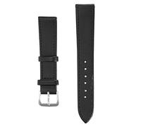 Lv. life Bracelet de Montre Universel en Cuir PU Noir - Boucle Ardillon, Remplacement 12mm-22mm - Accessoire pour Hommes et Femmes, 18mm