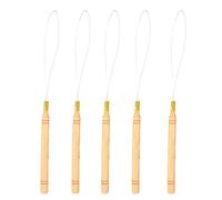 Lv. life Crochet Crochet, 5pcs Extensions de Cheveux Loop Needle Threader Wire Pulling Hooks Tool avec poignée antidérapante Accessoire Pratique pour Salon de Coiffure ou Usage Domestique
