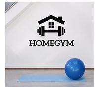 Lvabc Home Gym Décoration Murale Stickers Fitness Motivation Sport Chambre Décor Autocollants Chambre Art Stickers Muraux Amovible Papier Peint 60X42Cm