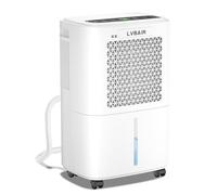 LVBAIR Déshumidificateur 12L/jour - Déshumidificateur électrique puissant, économe en énergie, portable, 3 modes et contrôle intelligent de l'humidité, déshumidificateur électrique