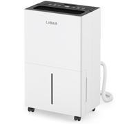 LVBAIR Déshumidificateur 20L/jour - Déshumidificateur électrique puissant, économe en énergie, portable, 3 modes et contrôle intelligent de l'humidité, déshumidificateur électrique
