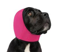 LVCHAO Cache-Oreilles for Chien de Compagnie pour Le Bain et la Baignade | Couvre-chef imperméable for la natation d'été for la protection contre le bruit(Rose red,L)