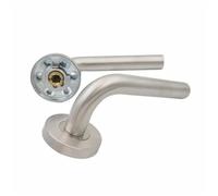 LVCHAO Serrure de Passage porte ignifuge en acier inoxydable 304, serrure 60mm, poignée, langue verrouillage coupe-feu Pour Portes Intérieures(Color 12)
