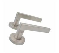 LVCHAO Serrure de Passage porte ignifuge en acier inoxydable 304, serrure 60mm, poignée, langue verrouillage coupe-feu Pour Portes Intérieures(Color 13)