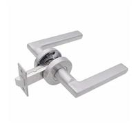 LVCHAO Serrure de Passage porte ignifuge en acier inoxydable 304, serrure 60mm, poignée, langue verrouillage coupe-feu Pour Portes Intérieures(Color 14)