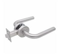 LVCHAO Serrure de Passage porte ignifuge en acier inoxydable 304, serrure 60mm, poignée, langue verrouillage coupe-feu Pour Portes Intérieures(Color 1)