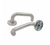 LVCHAO Serrure de Passage porte ignifuge en acier inoxydable 304, serrure 60mm, poignée, langue verrouillage coupe-feu Pour Portes Intérieures(Color 15)