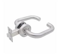 LVCHAO Serrure de Passage porte ignifuge en acier inoxydable 304, serrure 60mm, poignée, langue verrouillage coupe-feu Pour Portes Intérieures(Color 2)