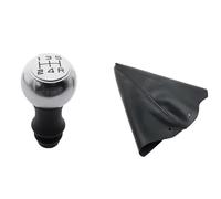 LVDLRAJJ Vitesses Levier Compatible Avec Peugeot Pour 307 308 408 2008 206 207 208 301 3008, Pommeau Levier Vitesse 5 Vitesses, Adaptateur Manchon Démarrage(Gear Knob and Cover)