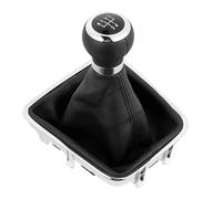 LVDLRAJJ Vitesses Levier Compatible Avec VW Pour Golf Plus 2005-2014 Pour Sharan 2011-2016 Pommeau De Levier De Vitesse Manuel 5 6 Vitesses Avec Intérieur Couvercle Coffre Noir(5Speed)