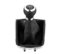LVDLRAJJ Vitesses Levier Compatible Avec VW Pour Golf Plus 2005-2014 Pour Sharan 2011-2016 Pommeau De Levier De Vitesse Manuel 5 6 Vitesses Avec Intérieur Couvercle Coffre Noir(6Speed)