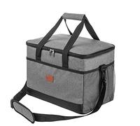LVEDEORY Sac isotherme de 35 l - Convient pour les pique-niques, les barbecues, les plages, le camping, les activités de plein air (gris)