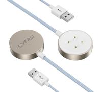 LVFAN Chargeur pour Pixel Watch 2, Câble de Charge USB C Tressé en Nylon Accessoires de Remplacement, Station de Charge pour Google Pixel Watch 2, Fitbit Sense 2 / Sense, Versa 3/4-2 Pack