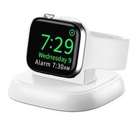 LVFAN Support de Charge sans Fil pour Apple Watch | Station de charge magnétique rapide pour le mode Table de nuit, compatible avec les Apple Watch 2 à 10, SE et Ultra 2, blanc