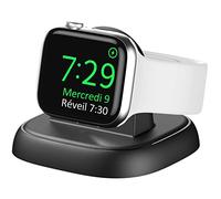 LVFAN Support de Charge sans Fil pour Apple Watch | Station de charge magnétique rapide pour le mode Table de nuit, compatible avec les Apple Watch 2 à 10, SE et Ultra 2, Noir