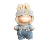 Lvguang 17cm La-bu Ensemble à Capuche en Fleece Moelleux pour Peluche 17cm - Élégant et Pratique