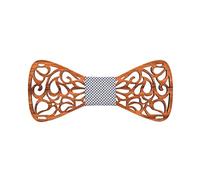 Lvguang Mode Noeud Papillon en Bois des Hommes Exquis de Conception Creuse (Style#1)