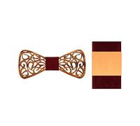 Lvguang Mode Noeud Papillon en Bois des Hommes Exquis de Conception Creuse (Style#15)