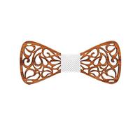 Lvguang Mode Noeud Papillon en Bois des Hommes Exquis de Conception Creuse (Style#2)