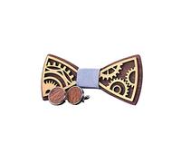 Lvguang Nœud Papillon en Bois, Nœud Papillon pour hommes, Accessoires de tenue pour homme, Nœud Papillon pour Fête et Mariage, Réglable