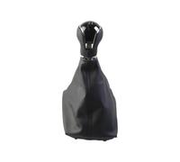 LVGVZTTGKM Bouton Avec Cache Pommeau De Levier De Vitesse Manuel Pour Seat Leon III MK3 2012-2020 LHD 5 Vitesses/6 Vitesses ABS/Cuir Rouge/Noir Élégant Pommeau Changement De Vitesse 1 Pièce