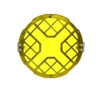 LVGVZTTGKM Coque lentille phare moto universelle Pour Brixton Crossfire 500 X XC Couvercle Grille Métal Protecteur De Phare En Maille(Style 4)