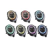 LVGVZTTGKM Projecteur Principal Phare LED Pour MINI F55 F56 F54 F57 2014-2022 Conduite À Gauche Feux Voiture De Jour Lentille Projecteur Automobile Ensembles de phares(LED,2pc RGB halo)