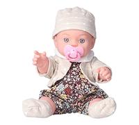 Lvifloae 12inch Reborn Baby Doll Fashional Washable White Girl Soft Body Toy avec Pacificier pour les tout-petits Collecteurs Kids Birthday Giftq12G 003C 026 (Q12G-001C-026 FLORAL BRUN)
