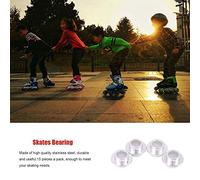 lvifloae 15 pièces de précision en acier inoxydable roulements de patin kit d'entretoises de bague pour roues de skateboard en ligne remplacement réparation et nettoyage entretien