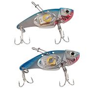 lvifloae 2 pièces LED en Forme de Poisson sous-Marin lumière d'attraction de Poisson, lumière de leurre de pêche Clignotante de plongée Profonde pour la pêche de Nuit en Eau Douce