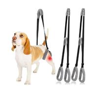 lvifloae 2 pièces Support de Pattes arrière pour Chien Aide à l'élingue de Levage arrière pour Chien avec poignée et Harnais d'épaule Sangle réglable en Velours Doux Pattes (Noire)