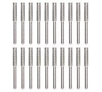 lvifloae 20pcs Chainsaw Sharpener Burr, Chainsaw Grinding Stone File,Circular Saw Blade Sharpener,Grinding Head Rotating File Sharpening Tool Set Kit (Gold 4.8mm) (Silver)