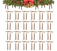 Lvifloae 24pcs Velvet Bows décoratifs de fût de Noël Bows de Ruban pour Noël Garland Mariage Home Decorations d'arbre (Brun foncé)