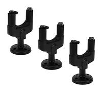 lvifloae 3 Pièces Support Mural pour Guitare Support de Crochet de Guitare en Forme de U en Plastique avec Base Adaptateur à Lattes et Vis d'expansion pour Guitares Acoustiques et