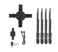lvifloae 3D HOLOGRAM FAN 4 lames LED HOLOCRAPHIC Projecteur haute résolution 2500x640 avec Contrôle de l'application 640p Perles LED Carte mémoire 4 Go pour une entreprise d'affichage