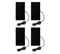 lvifloae 4 pièces coussin chauffant USB en fibre de carbone pour les maux de dos 20x10 cm lavable pliable DC 5 v feuille chauffante pour vêtements cou épaule lombaire coussin de
