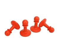 Lvifloae 4pcs Thunder Proof Camping Camping Tente Tente Pilier Polon Pole Anti Thunder Cover Hat Chatte Protection Cap Pin Top Pin pour Camping Tantoue Randonnée (Orange)