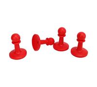 Lvifloae 4pcs Thunder Proof Camping Camping Tente Tente Pilier Polon Pole Anti Thunder Cover Hat Chatte Protection Cap Pin Top Pin pour Camping Tantoue Randonnée (Rouge)