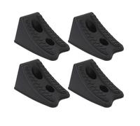 lvifloae 4pcs Wheels Chocks Heavy Duty Triangular Tire Stopper Block Set Anti Slip Base Saveing et Facile to Stocker pour Les Voitures, Les camions, Les VR, Les Petits Avions, etc.