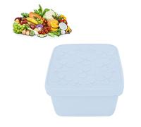lvifloae 550 ml Boîte à lunch en acier inoxydable pour enfants Adultes Boîte à lunch Rectangulaire Scellé Portable Conteneur de nourriture avec couvercle en silicone à fuite pour (Blue de neblina)
