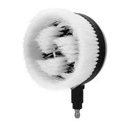 lvifloae 8.9x4,5x5,9 Pouce Rotary Pression Wash Bross en Acier Inoxydable et Brosse en Forme de Ventilateur en Plastique avec connecteur Rapide 1/4 Pouces 360 degrés nettoie Les Voitures