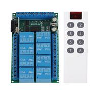 Lvifloae 8 Canal 433 92m Kit de contrôleur de contrôleur Multifonctionnel EV1527 Module de télécommande 8 Canal 433 92MHz Télécommande de Code Fixe 100m à télécommande 12V 92MHz (24V)